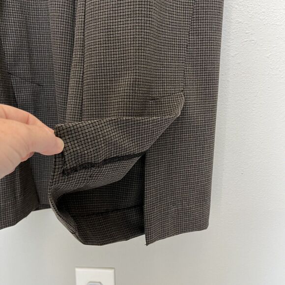 House of Harlow 1960 | Plaid Slit Trouser Work Pants Brown Size 12 Career EUC - Picture 4 of 7